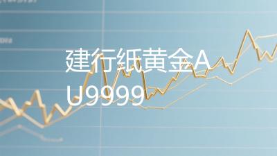 建行纸黄金AU9999