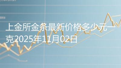 上金所金条最新价格多少元一克2025年11月02日