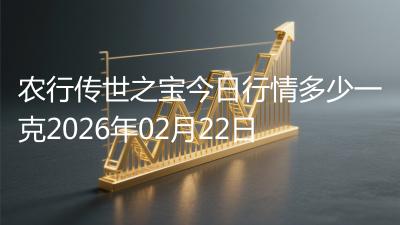 农行传世之宝今日行情多少一克2026年02月22日