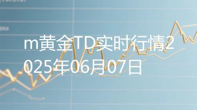 m黄金TD实时行情2025年06月07日