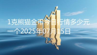 1克熊猫金币今日行情多少元一个2025年07月15日
