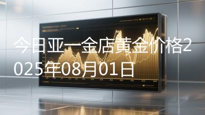 今日亚一金店黄金价格2025年08月01日