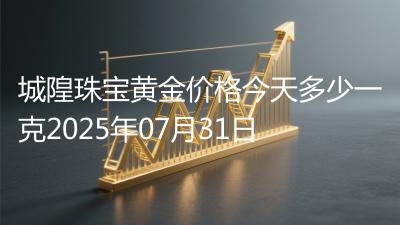 城隍珠宝黄金价格今天多少一克2025年07月31日