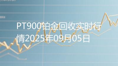 PT900铂金回收实时行情2025年09月05日