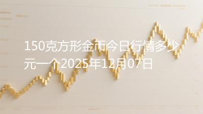 150克方形金币今日行情多少元一个2025年12月07日