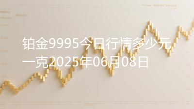 铂金9995今日行情多少元一克2025年06月08日