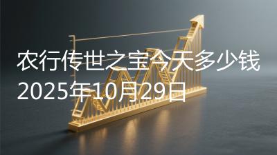 农行传世之宝今天多少钱2025年10月29日