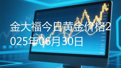 金大福今日黄金价格2025年06月30日