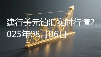 建行美元铂汇实时行情2025年08月06日