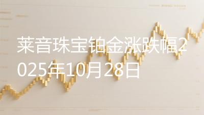 莱音珠宝铂金涨跌幅2025年10月28日