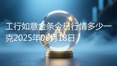 工行如意金条今日行情多少一克2025年06月18日