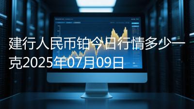建行人民币铂今日行情多少一克2025年07月09日