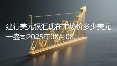 建行美元银汇现在市场价多少美元一盎司2025年08月08日