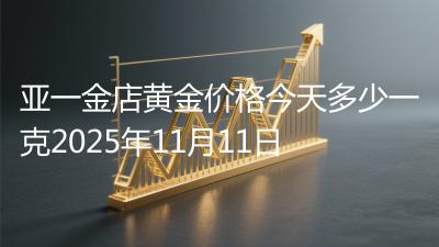 亚一金店黄金价格今天多少一克2025年11月11日