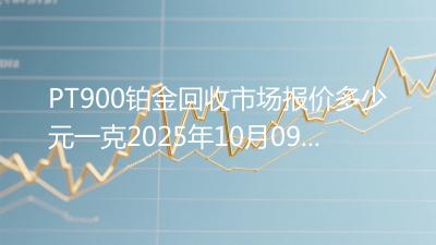 PT900铂金回收市场报价多少元一克2025年10月09日