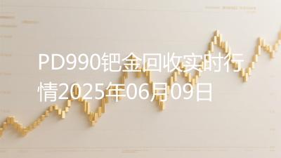 PD990钯金回收实时行情2025年06月09日