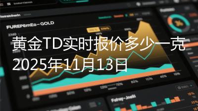 黄金TD实时报价多少一克2025年11月13日