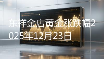 东祥金店黄金涨跌幅2025年12月23日