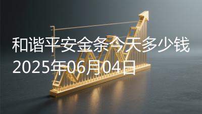 和谐平安金条今天多少钱2025年06月04日