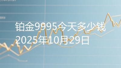 铂金9995今天多少钱2025年10月29日
