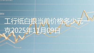 工行纸白银当前价格多少元一克2025年11月09日