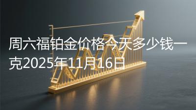 周六福铂金价格今天多少钱一克2025年11月16日