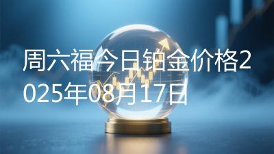 周六福今日铂金价格2025年08月17日