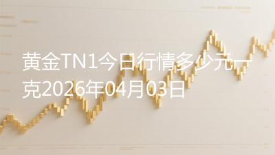 黄金TN1今日行情多少元一克2026年04月03日