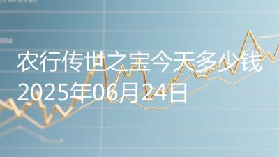 农行传世之宝今天多少钱2025年06月24日