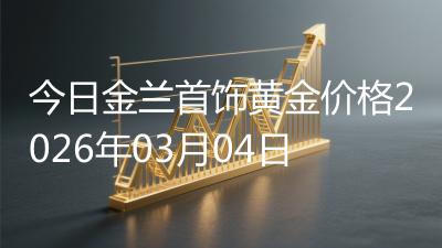 今日金兰首饰黄金价格2026年03月04日