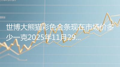 世博大熊猫彩色金条现在市场价多少一克2025年11月29日
