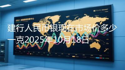 建行人民币银现在市场价多少一克2025年10月18日