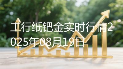 工行纸钯金实时行情2025年08月19日