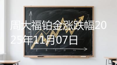 周大福铂金涨跌幅2025年11月07日