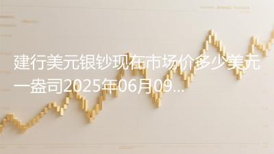 建行美元银钞现在市场价多少美元一盎司2025年06月09日