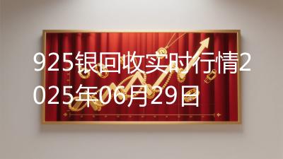 925银回收实时行情2025年06月29日