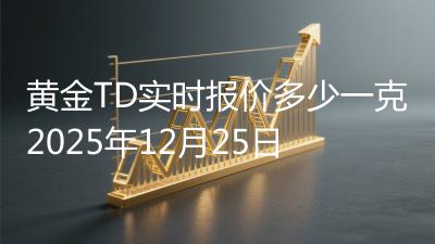 黄金TD实时报价多少一克2025年12月25日