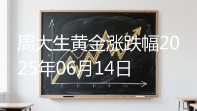 周大生黄金涨跌幅2025年06月14日