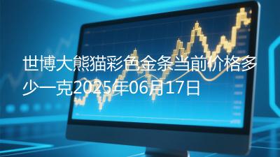 世博大熊猫彩色金条当前价格多少一克2025年06月17日