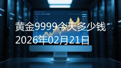 黄金9999今天多少钱2026年02月21日