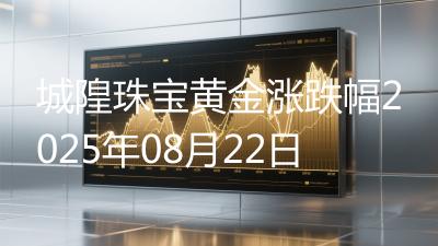 城隍珠宝黄金涨跌幅2025年08月22日