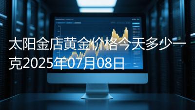 太阳金店黄金价格今天多少一克2025年07月08日