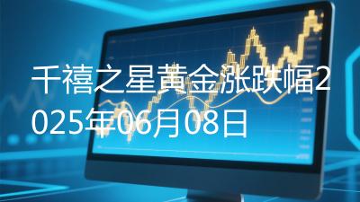 千禧之星黄金涨跌幅2025年06月08日