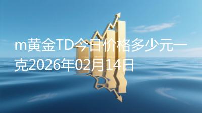 m黄金TD今日价格多少元一克2026年02月14日