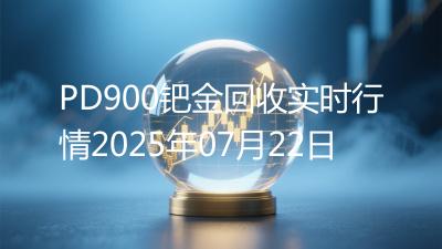 PD900钯金回收实时行情2025年07月22日