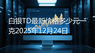 白银TD最新价格多少元一克2025年12月24日