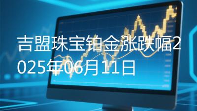 吉盟珠宝铂金涨跌幅2025年06月11日