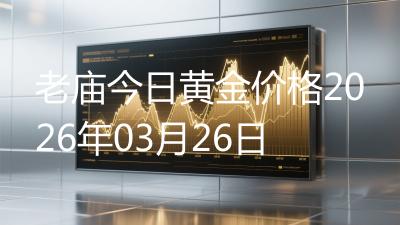 老庙今日黄金价格2026年03月26日