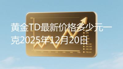 黄金TD最新价格多少元一克2025年12月20日