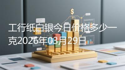 工行纸白银今日价格多少一克2026年03月29日